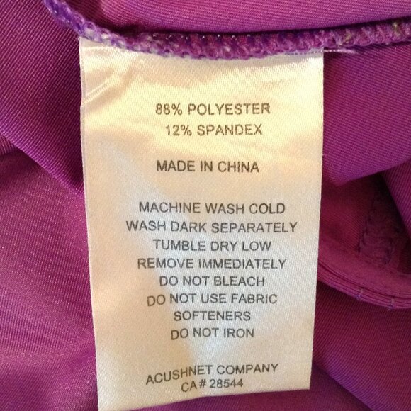 FootJoy Shirt Men L Purple Polo Performance Stretch Short Sleeve Golf Preppy - Picture 7 of 7